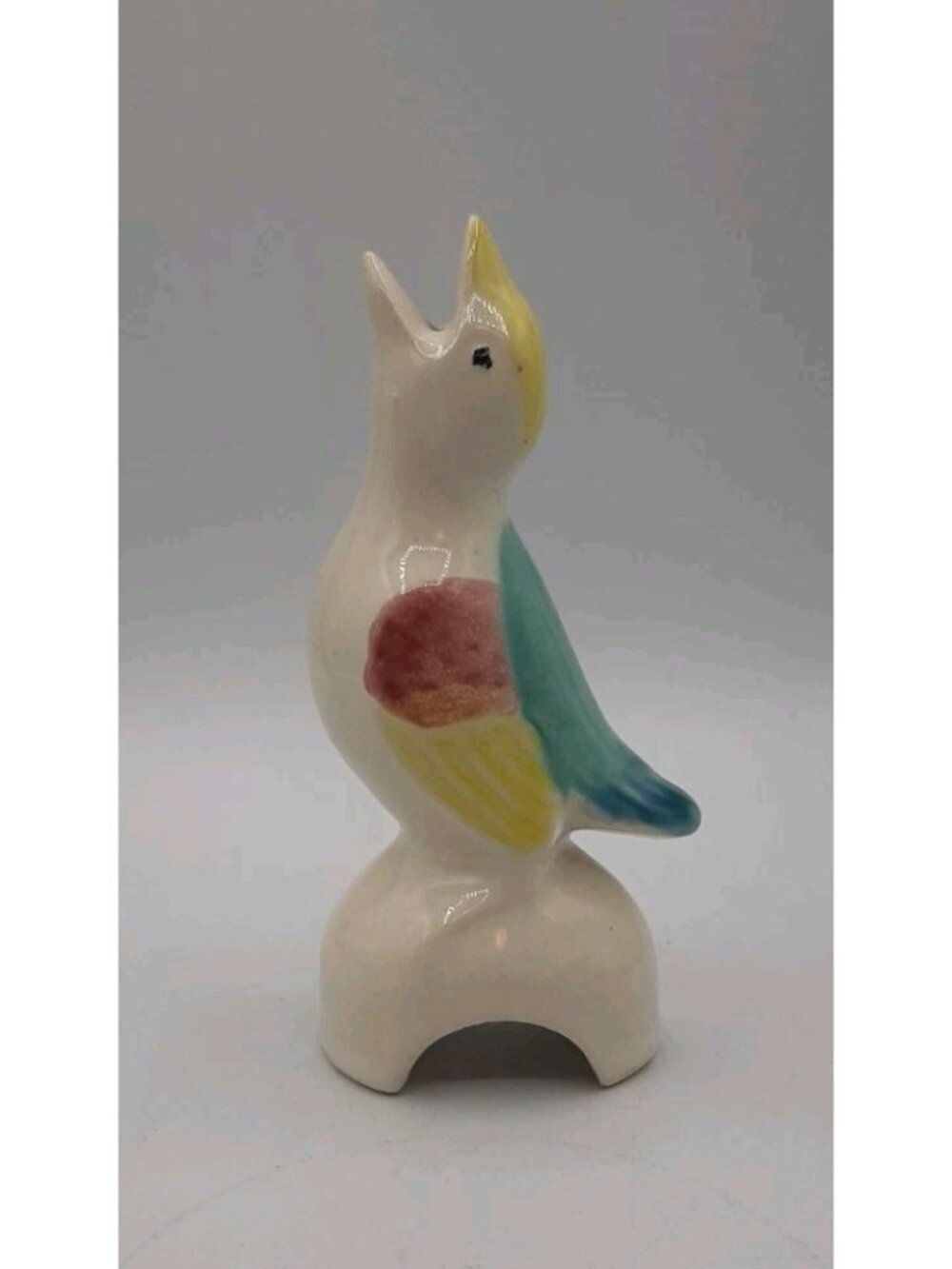 Vintage Morton Pottery Vintage Pie Bird Vent Patches 4 3/4" Tall 1940